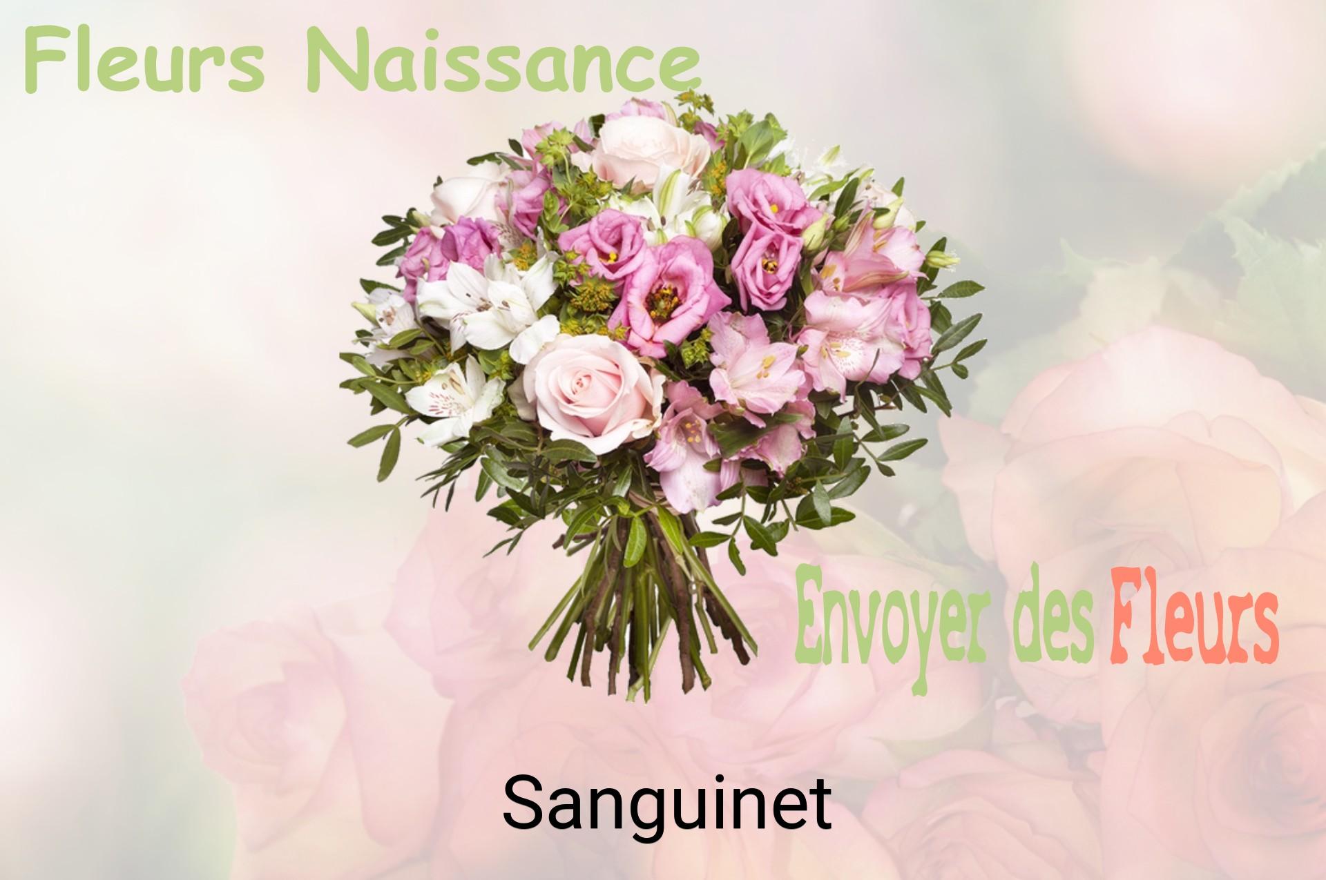 Bouquet de fleurs de naissance livré à Sanguinet